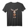 Crazy Elch I Hirsch Rentier Fun Jagd Weihnachten Tiermotiv T-Shirt – Lustiges Comic Tiermotiv für Wildtier- und Tierliebhaber, Jäger & Humor-Fans