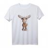 Crazy Elch I Hirsch Rentier Fun Jagd Weihnachten Tiermotiv T-Shirt – Lustiges Comic Tiermotiv für Wildtier- und Tierliebhaber, Jäger & Humor-Fans