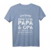 Ich habe zwei Titel Papa & Opa T-Shirt - Humorvolles Geschenk für Väter und Großväter zum Vatertag & Geburtstag