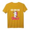 Ich bin die Braut JGA Einhorn Hochzeit Junggesellenabschied T-Shirt – Lustige Team Braut Kleidung für Malle & Mallorca Feier