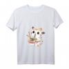 Lustiges Anime Katzen T-Shirt mit Ramen Nudeln - Kawaii Japanisches Design für Katzen- und Manga-Fans, Damen, Herren & Kinder