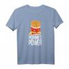 Pommes Power Für Fritten Pommes Frites Fan T-Shirt - Lustiges Geschenk für Pommes Liebhaber & Fast Food Fans