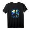 Hippie Imagine All The People Living Life In Peace T-Shirt – Retro Vintage Geschenk für Friedens-, Love- & Umweltaktivisten, Festivals & 70er Style