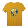 Hippie Imagine All The People Living Life In Peace T-Shirt – Retro Vintage Geschenk für Friedens-, Love- & Umweltaktivisten, Festivals & 70er Style