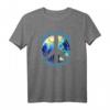 Hippie Imagine All The People Living Life In Peace T-Shirt – Retro Vintage Geschenk für Friedens-, Love- & Umweltaktivisten, Festivals & 70er Style