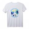 Hippie Imagine All The People Living Life In Peace T-Shirt – Retro Vintage Geschenk für Friedens-, Love- & Umweltaktivisten, Festivals & 70er Style