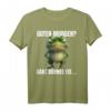 Guten Morgen? Ganz dünnes Eis! Lustiges Frosch T-Shirt mit Spruch für Morgenmuffel, Nachtschichtarbeiter & Tierliebhaber