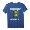 Guten Morgen? Ganz dünnes Eis! Lustiges Frosch T-Shirt mit Spruch für Morgenmuffel, Nachtschichtarbeiter & Tierliebhaber