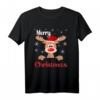 HapKitten T-Shirt - Weihnachts Rentier mit Merry Christmas Schriftzug & Schneeflocken für Familie, Freunde & Partnerlook