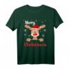 HapKitten T-Shirt - Weihnachts Rentier mit Merry Christmas Schriftzug & Schneeflocken für Familie, Freunde & Partnerlook
