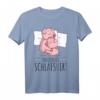 Offizielles Schwein Landwirt Schlafshirt – Lustiges Bauernhof T-Shirt für Tierliebhaber, Landwirte & Schweinefans, perfekt zum Schlafen und als Geschenk