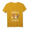 Damen T-Shirt 'Ich bin die Verrückte mit den Hühnern' - Lustiges Bauernhof- und Hühnerliebhaberinnen Shirt mit V-Ausschnitt