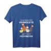 Damen T-Shirt 'Ich bin die Verrückte mit den Hühnern' - Lustiges Bauernhof- und Hühnerliebhaberinnen Shirt mit V-Ausschnitt