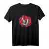 Buntes Heavy Metal T-Shirt mit Pommesgabel Design – Für Fans, Festivals & Konzerte, Geschenk für Männer, Frauen & Kinder