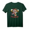 Betrunkener Weihnachtsmann mit Rudolf dem Rentier - Lustiges Xmas T-Shirt für Familie, Partnerlook & Weihnachtsfeiern
