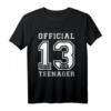 Offiziell Teenager 13 Geburtstag geboren 2010 T-Shirt – Perfektes Geschenk für Jungen, Mädchen & Überraschung für Freunde & Familie