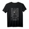 Gerechtigkeits-Tarot Karte Sensenmann Halloween Gothic Horror T-Shirt – Mystisches Okkult-Design für Gothic- und Horror-Fans