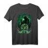 HapKitten Disney Beauty and the Beast T-Shirt - Belle und Beast Silhouette in Grün, Offiziell Lizenzierte Disney Kleidung