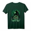 HapKitten Disney Beauty and the Beast T-Shirt - Belle und Beast Silhouette in Grün, Offiziell Lizenzierte Disney Kleidung