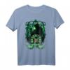 HapKitten Disney Beauty and the Beast T-Shirt - Belle und Beast Silhouette in Grün, Offiziell Lizenzierte Disney Kleidung
