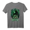 HapKitten Disney Beauty and the Beast T-Shirt - Belle und Beast Silhouette in Grün, Offiziell Lizenzierte Disney Kleidung
