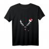 Damen Rentier Rudolph Weihnachts-T-Shirt mit roter Nase - Originelle Geschenkidee für Weihnachten, Familienfeiern & Festtage