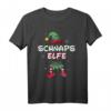 Schnaps Elfe Weihnachtsoutfit Partnerlook – Festliches Weihnachts-T-Shirt für Familie und Paare, ideal für Weihnachten und Winterferien
