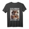 Guten Morgen Ganz dünnes Eis Kaffee Spruch T-Shirt - Witziges, ironisches Katzen Statement für Morgenmuffel, Schichtarbeiter & Humorvolle Geschenke