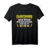 Elektriker T-Shirt - Wichtigster Mann am Bau Spruch für Elektroniker, Elektriker & Handwerker auf Baustellen & Betriebsfeiern