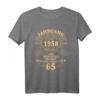 65. Geburtstag Geschenk für Mann - Mythos und Legende Jahrgang 1958 T-Shirt | Vintage Geburtstagsshirt für Männer