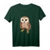 Eule Kauz Kinder T-Shirt mit süßer Eulenzeichnung – Perfekt für Eulenfans, Natur- und Tierliebhaber, ideal als Geschenk für Kinder