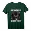 Lustiges Katzen Spruch T-Shirt - Guten Morgen Suchst du Streit - Witziges Outfit für Morgenmuffel, Langschläfer & Schichtarbeiter