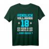 Lustiges 18. Geburtstag T-Shirt für Mädchen und Jungen – Endlich volljährig, witzige Sprüche und Party-Deko zum 18. Geburtstag
