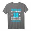 Lustiges 18. Geburtstag T-Shirt für Mädchen und Jungen – Endlich volljährig, witzige Sprüche und Party-Deko zum 18. Geburtstag