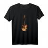 Geschenk für Gitarrenspieler | Gitarrenmotiv Silhouette T-Shirt – Perfekt für Weihnachten & Geburtstag!