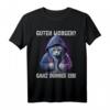 Guten Morgen? Ganz Dünnes Eis! Lustiges Katzen Kaffee T-Shirt – Sarkastisches Geschenk für Morgenmuffel, Katzen- und Kaffee-Liebhaber