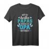Nur die besten Papas werden zum Opa befördert T-Shirt – Humorvolles Geschenk für zukünftige Großväter