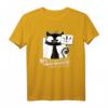 Schwarze Katze Allergisch Spruch Katzenliebhaber T-Shirt – Lustiges Geschenk für Katzenfans, Katzenmamas & Kinderlose Katzenbesitzer