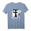 Schwarze Katze Allergisch Spruch Katzenliebhaber T-Shirt – Lustiges Geschenk für Katzenfans, Katzenmamas & Kinderlose Katzenbesitzer