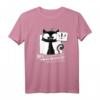 Schwarze Katze Allergisch Spruch Katzenliebhaber T-Shirt – Lustiges Geschenk für Katzenfans, Katzenmamas & Kinderlose Katzenbesitzer