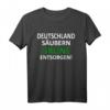 HapKitten T-Shirt - Lustiges Anti-Politik Sprüche Shirt mit Spruch 'Grüne Entsorgen!!!' - Damen & Herren, klassisch geschnitten