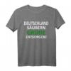 HapKitten T-Shirt - Lustiges Anti-Politik Sprüche Shirt mit Spruch 'Grüne Entsorgen!!!' - Damen & Herren, klassisch geschnitten