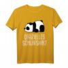 Offizielles Schlafshirt Pyjama mit Pandabär - Lustiges Geschenk für Langschläfer, Morgenmuffel und Nachteulen