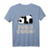 Offizielles Schlafshirt Pyjama mit Pandabär - Lustiges Geschenk für Langschläfer, Morgenmuffel und Nachteulen