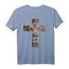 Jesus Löwe Judah Kreuz T-Shirt – Christliches Geschenk für Christen, Bibel und Glauben, perfekt für Geburtstag und Weihnachten