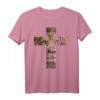 Jesus Löwe Judah Kreuz T-Shirt – Christliches Geschenk für Christen, Bibel und Glauben, perfekt für Geburtstag und Weihnachten