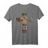 Jesus Löwe Judah Kreuz T-Shirt – Christliches Geschenk für Christen, Bibel und Glauben, perfekt für Geburtstag und Weihnachten