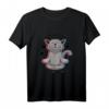Acro Vinyasa Hatha Yoga Katze Meditation T-Shirt – Lustiges Geschenk für Yoga- und Katzenliebhaber, Männer und Frauen