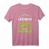E-MTB T-Shirt - Lächeln Statt Hecheln! Lustiges Fahrrad Design für Mountain Biker, E-Bike und Pedelec Fahrer – Perfektes Geschenk für Radfahrer zum Geburtstag oder Weihnachten
