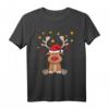 Weihnachten Shirt mit Rudolf Rentier Motiv – Lustiges Nikolaus T-Shirt für Familie, Partnerlook & Tierfans als Geschenk